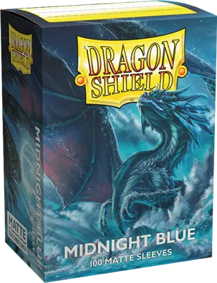 100 Sleeves Dragon Shield Matte: Midnight Blue