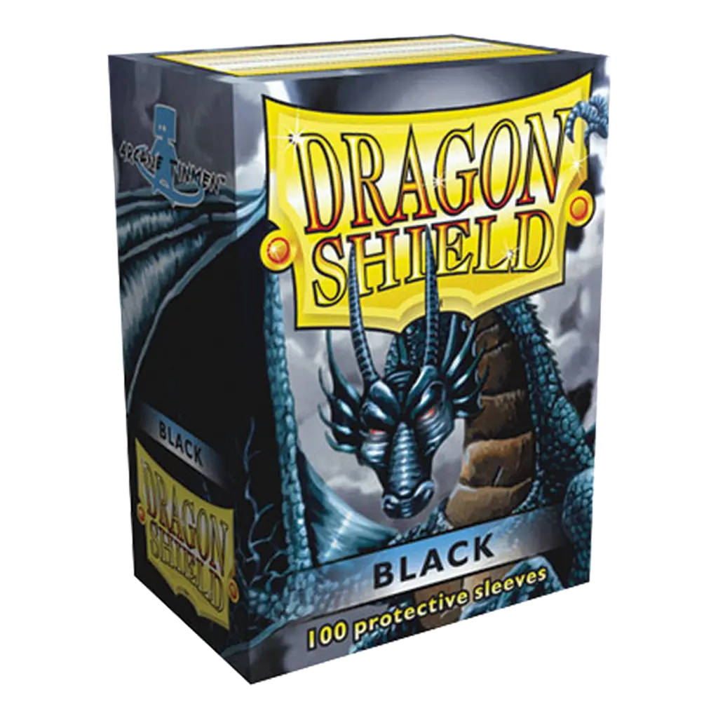 100 Sleeves Dragon Shield : Black (10)