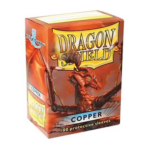 [AT-10016] 100 Sleeves Dragon Shield : Copper (10)