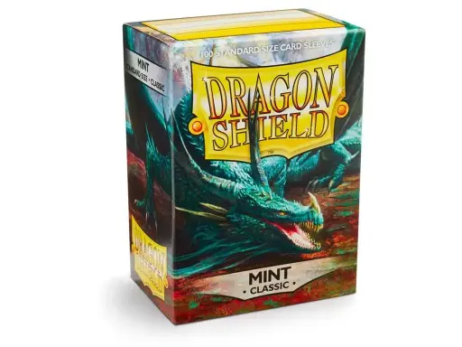 [AT-10025] 100 Sleeves Dragon Shield : Mint (10)