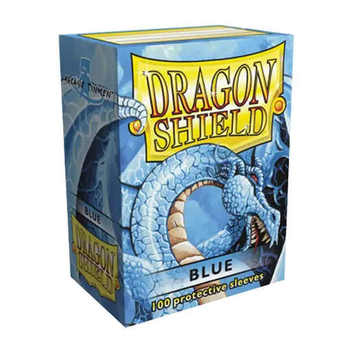 [AT-10003] 100 Sleeves Dragon Shield : Blue